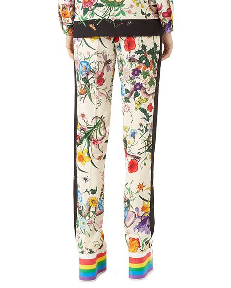 gucci flora snake heritage pants|Gucci Gucci Rare Flora Snake Print Pants .